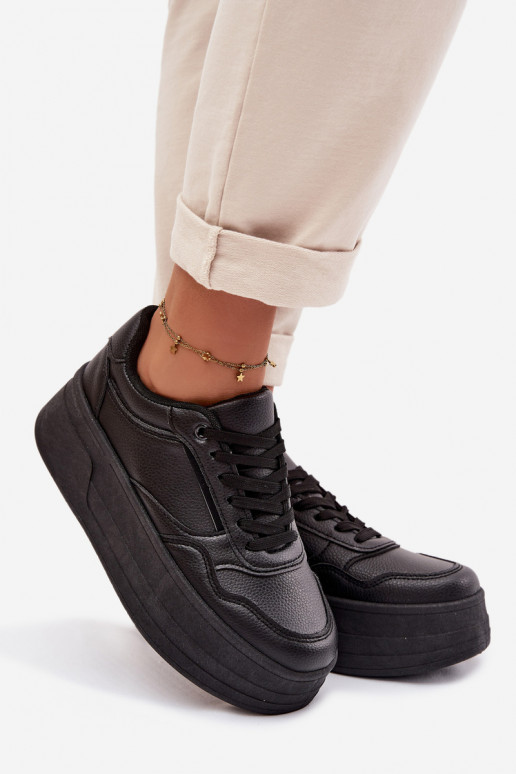 Women's Sneakers with Chunky Platform Black Feressa