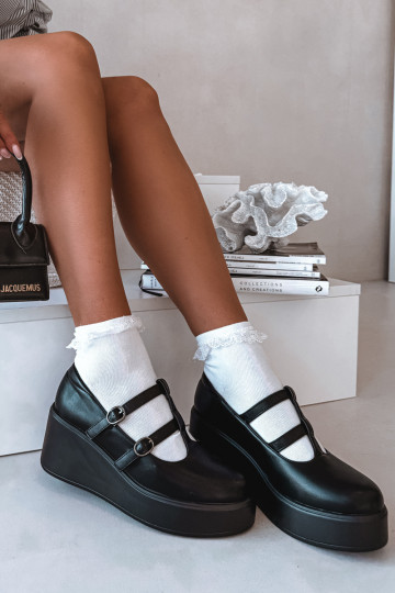 Women's Platform Shoes With Straps Black Jesivelle 2