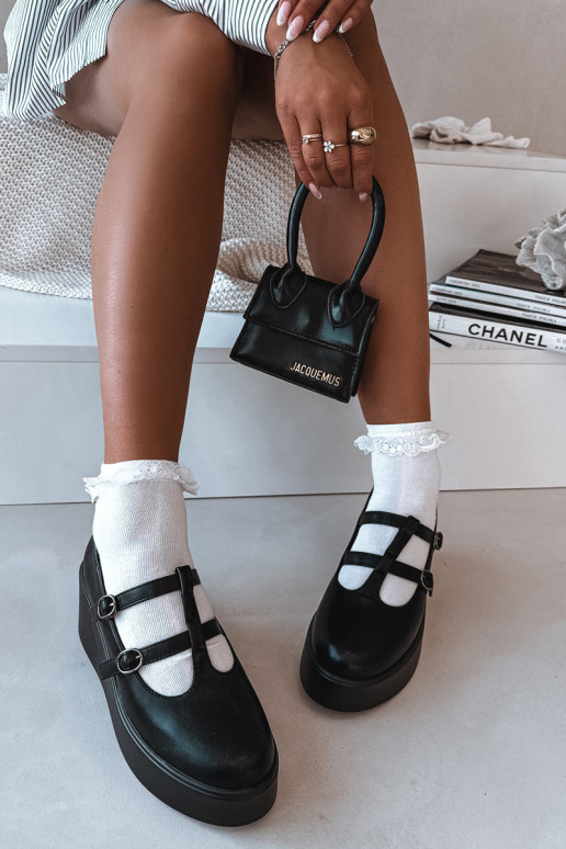 Women's Platform Shoes With Straps Black Jesivelle