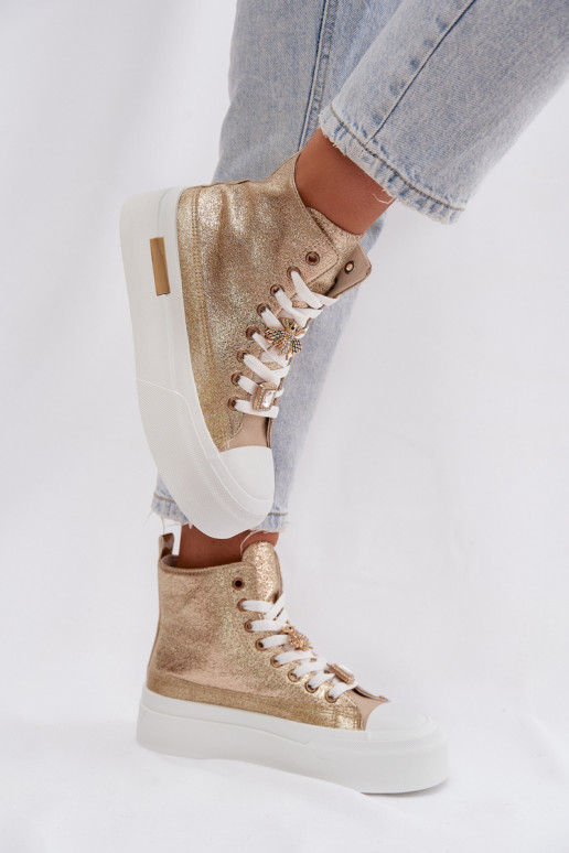 Women's Platform Sneakers with Pins Gracella