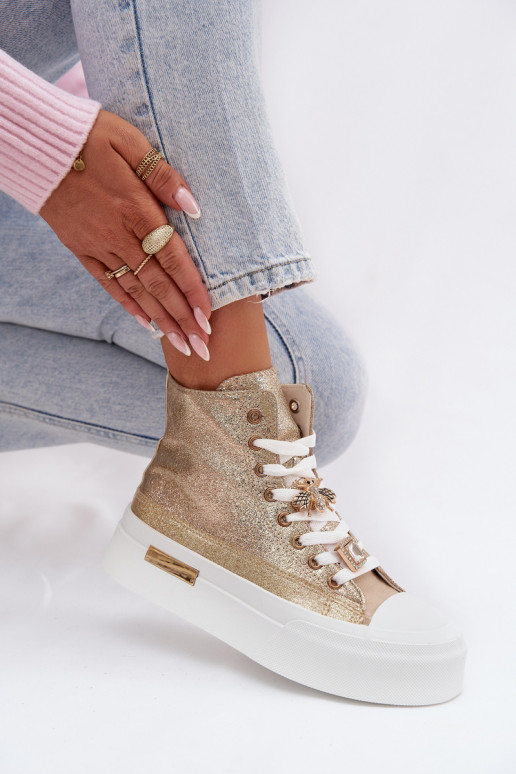 Women's Platform Sneakers with Pins Gracella