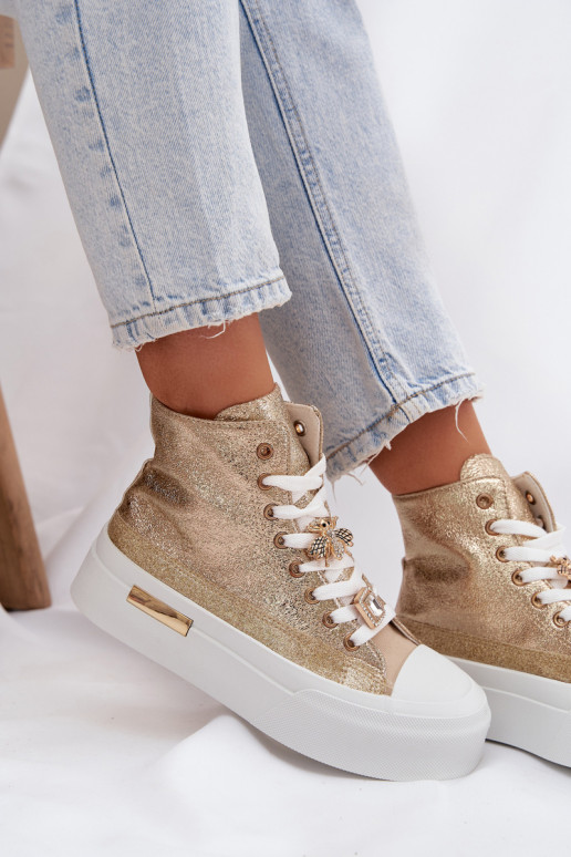 Women's Platform Sneakers with Pins Gracella