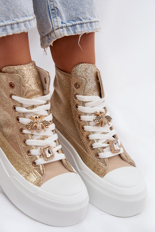 Women's Platform Sneakers with Pins Gracella