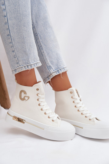 Women's Platform Sneakers White Meloria