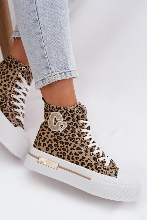 Women's Platform Sneakers Leopard Print Meloria