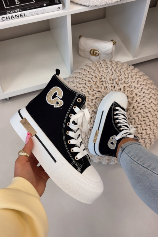 Women s Platform Sneakers Black Meloria