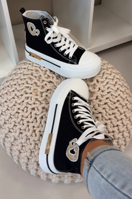 Women s Platform Sneakers Black Meloria