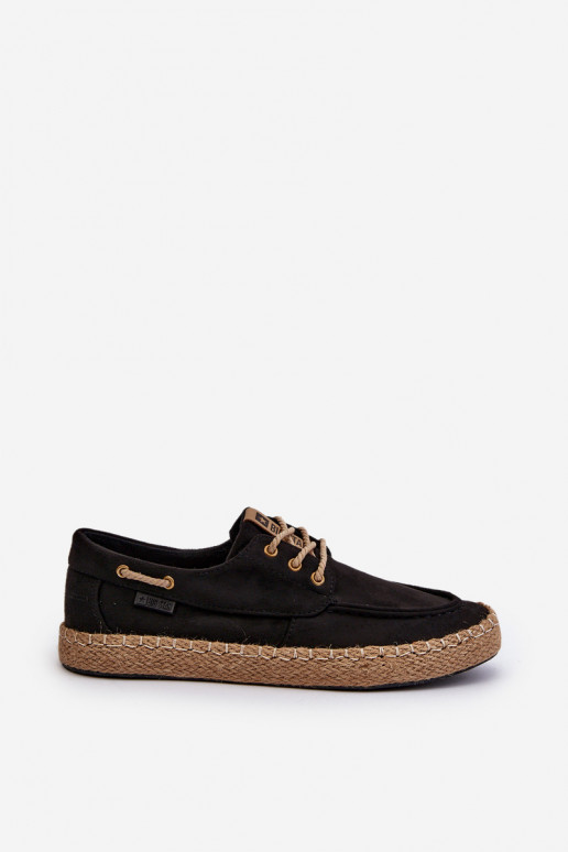 Men's lace-up espadrilles Big Star NN174051 Black