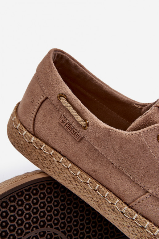 Men's Lace-Up Espadrilles Big Star NN174054 Beige