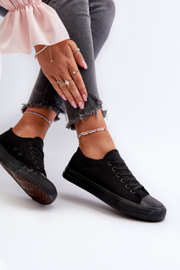 Women's Classic Low Black Sneakers Caelira 2