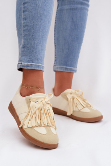 Women's Sneakers With Fringes Yellow Dorivelle 2