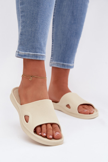 Classic Women's Beige Slides Juniria