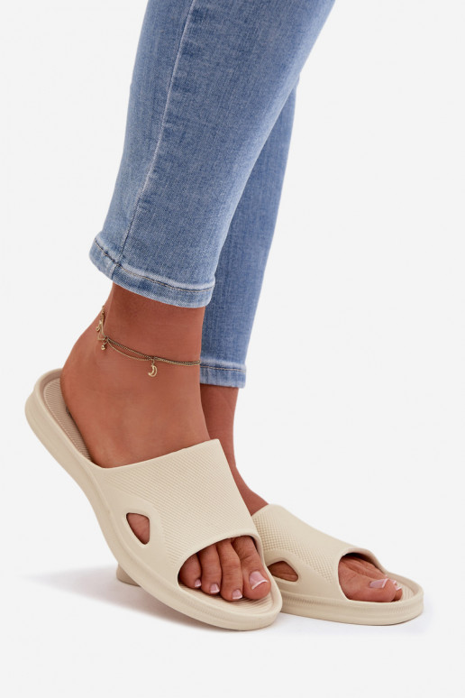 Classic Women's Beige Slides Juniria