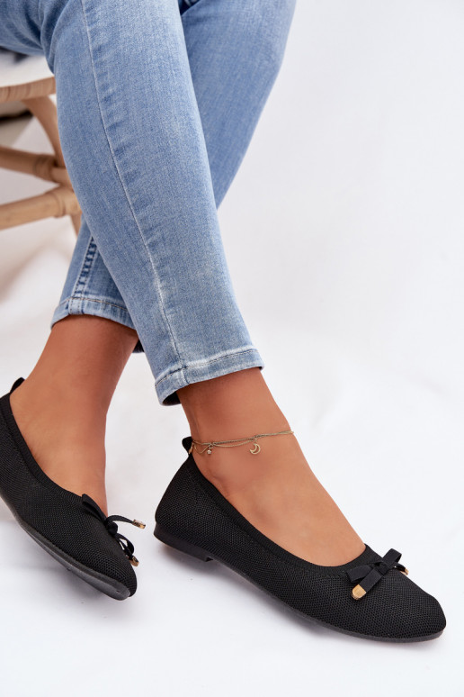 BalerinywithKokardką Czarne Amelivra