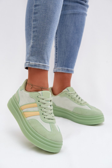 Women's Platform Sneakers Green Galleria 2