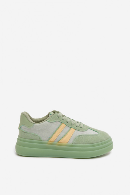 Women's Platform Sneakers Green Galleria