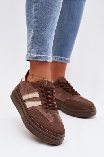 Women's Platform Sneakers Brown Galleria 2