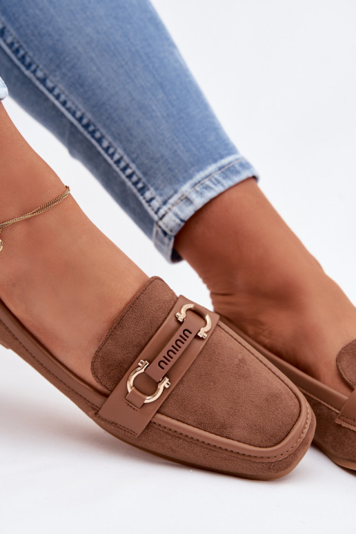 Women's Loafers Brown Evelora with Decorative Element