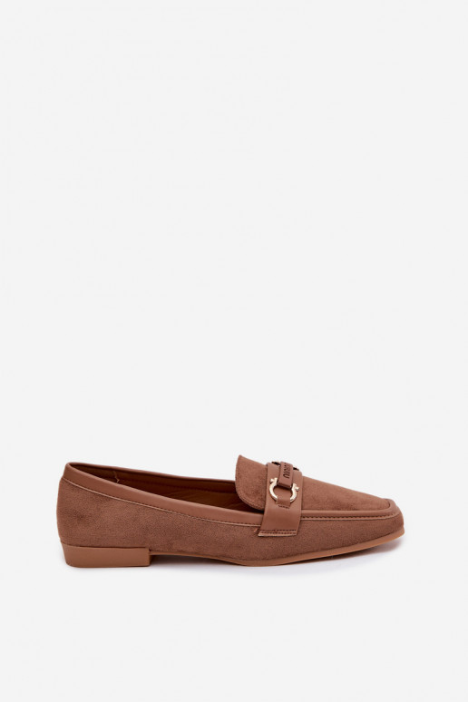 Women's Loafers Brown Evelora with Decorative Element