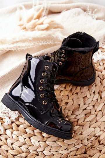 Insulated Worker Boots with zip Black Mousie 2