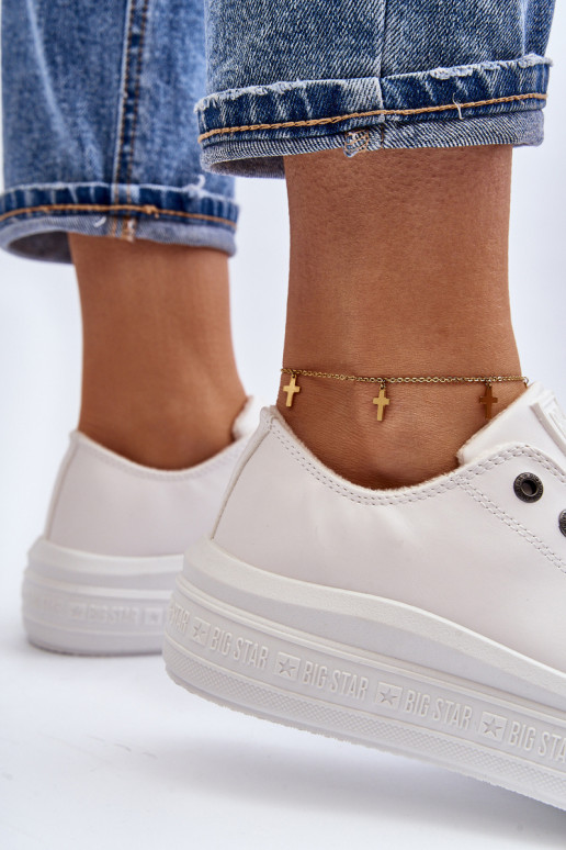 Low Women's Insulated White Sneakers Big Star MM274029