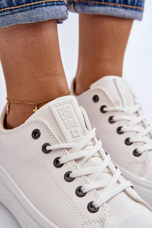 Low Women's Insulated White Sneakers Big Star MM274029