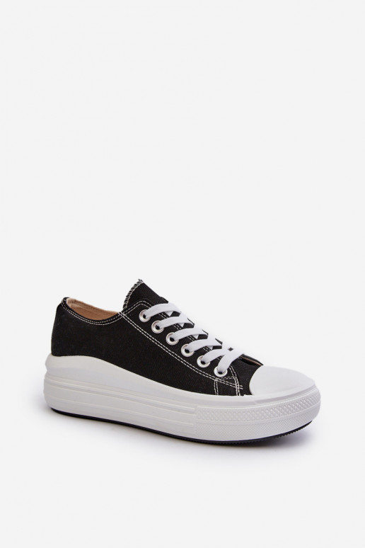 Women's sneakers on chunky platform black Amyete