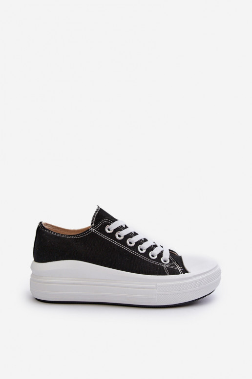 Women's sneakers on chunky platform black Amyete