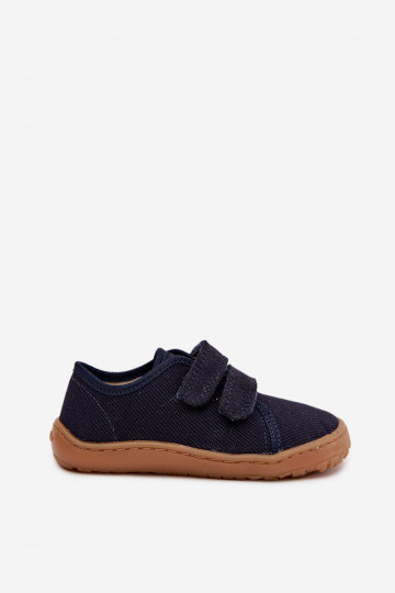 Kapcie Dziecięce Barefoot Froddo Canvas G1700440-2 Granatowe 2