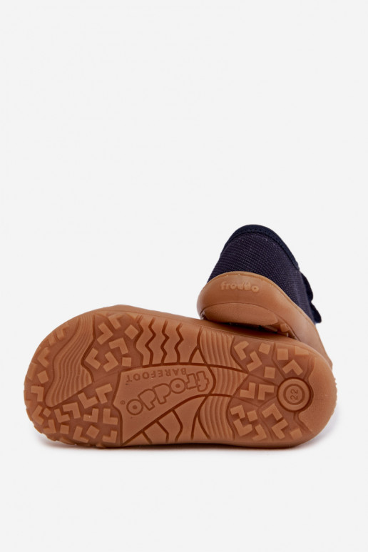 Children's Barefoot Froddo Canvas G1700440-2 Navy Indoor Shoes