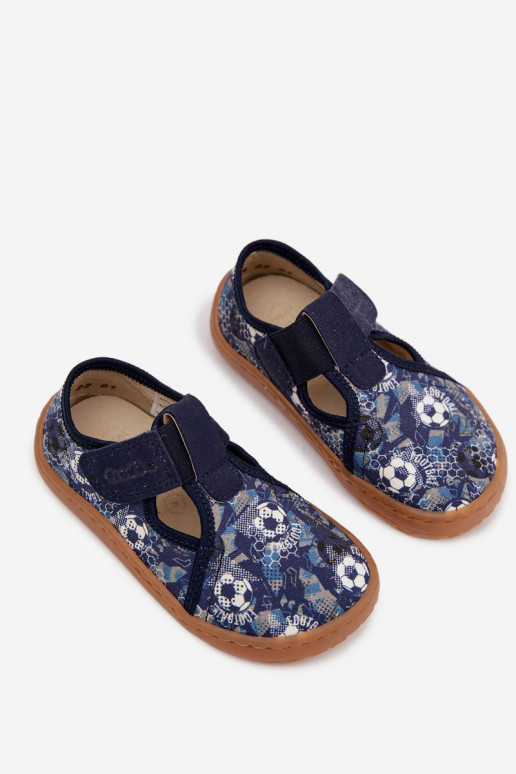 Children's Slip-On Shoes Barefoot Balls Froddo Cannvas G1700439-5 Blue