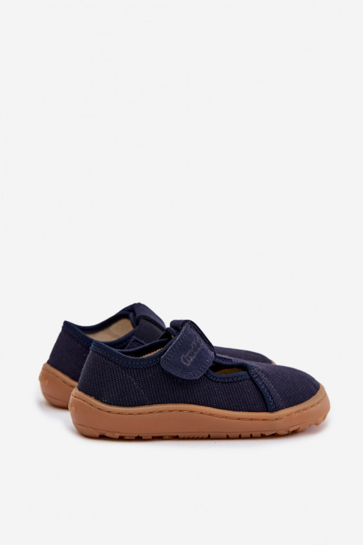 Children's Slip-On Shoes Barefoot Froddo Cannvas G1700439 Navy Blue