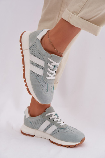 Women's Sneakers Made of Natural Suede Mint Marceline