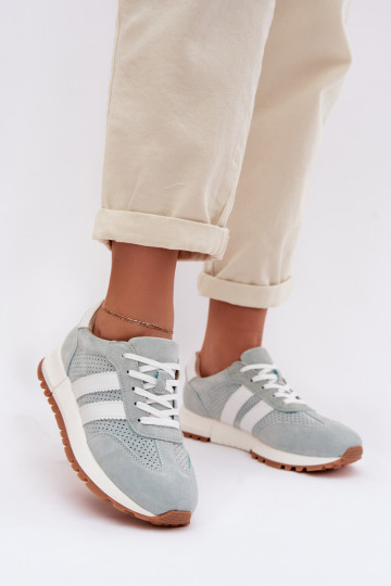 Women's Sneakers Made of Natural Suede Mint Marceline 2