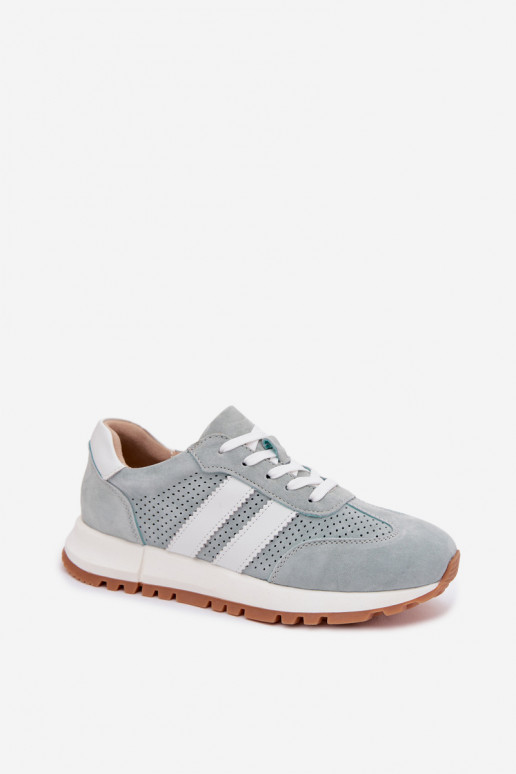 Women's Sneakers Made of Natural Suede Mint Marceline
