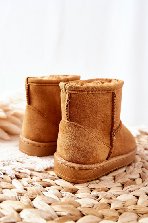 Kids' Warm-up Snow Boots Khaki Gooby