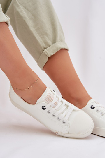 Women's Eco Leather Sneakers Big Star TT274023 White