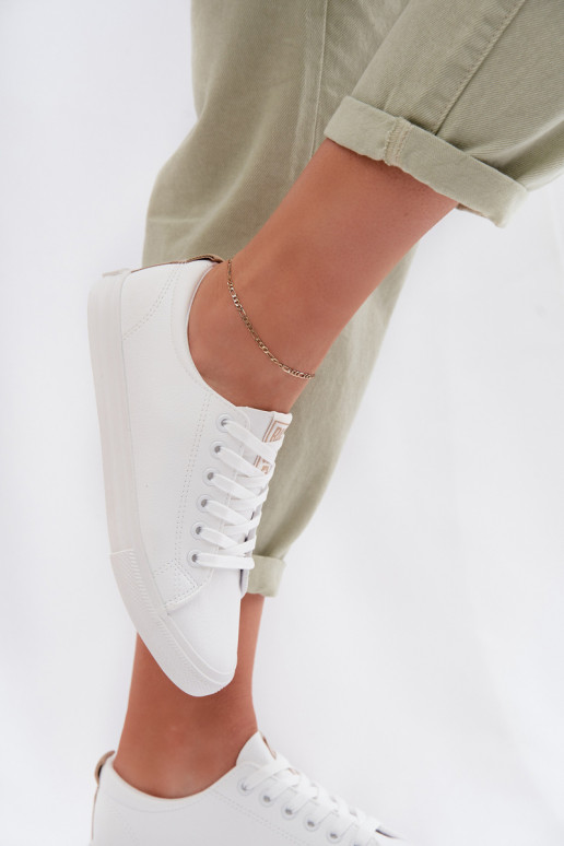 Women's Eco Leather Sneakers Big Star TT274001 White