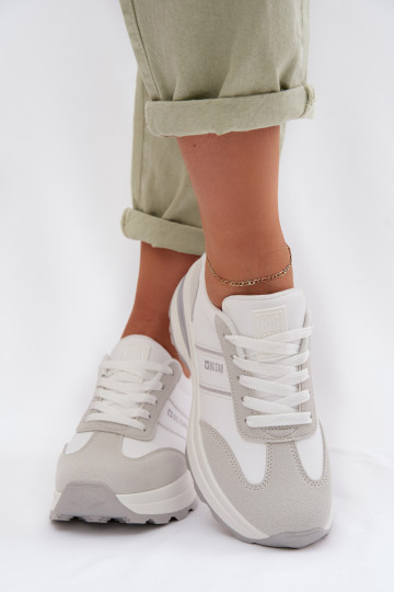 Women's Sneakers Sports Shoes Big Star TT274879 HI-POLY SYSTEM White-Gray 2