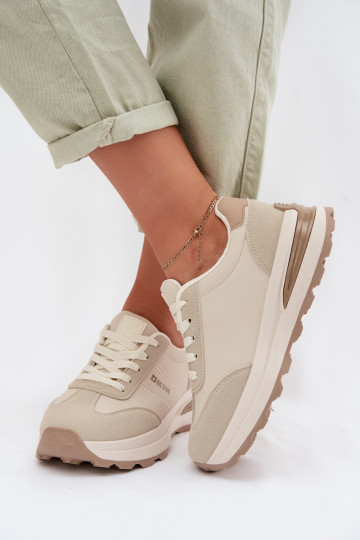 Women's Sneakers Sports Shoes Big Star TT274876 HI-POLY SYSTEM Beige