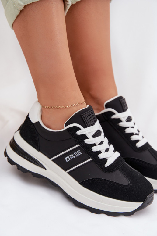 Women's Sneakers Sports Shoes Big Star TT274877 HI-POLY SYSTEM Black