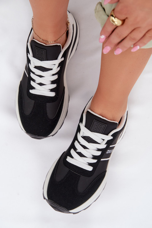 Sneakersy Buty Sportowe Damskie Big Star TT274877 HI-POLY SYSTEM Czarne
