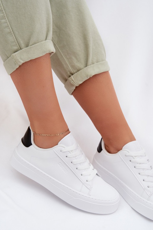 Women's Sneakers From Eco Leather Big Star TT274928 HI-POLY SYSTEM White