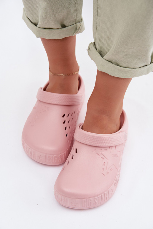 Women's Foam Chodaki Slides Big Star TT274A080 Pink