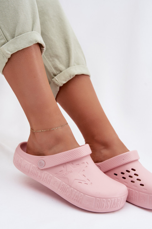 Women's Foam Chodaki Slides Big Star TT274A080 Pink