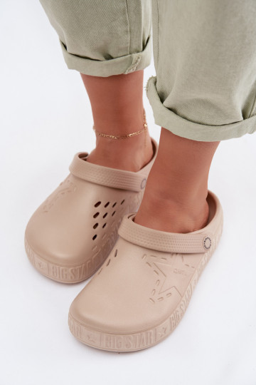 Women's Foam Clogs Big Star TT274A083 Beige
