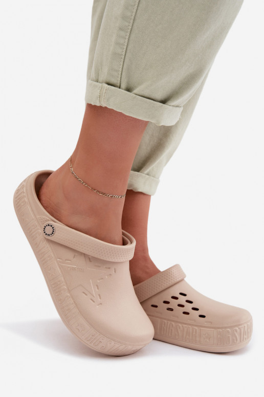 Women's Foam Clogs Big Star TT274A083 Beige