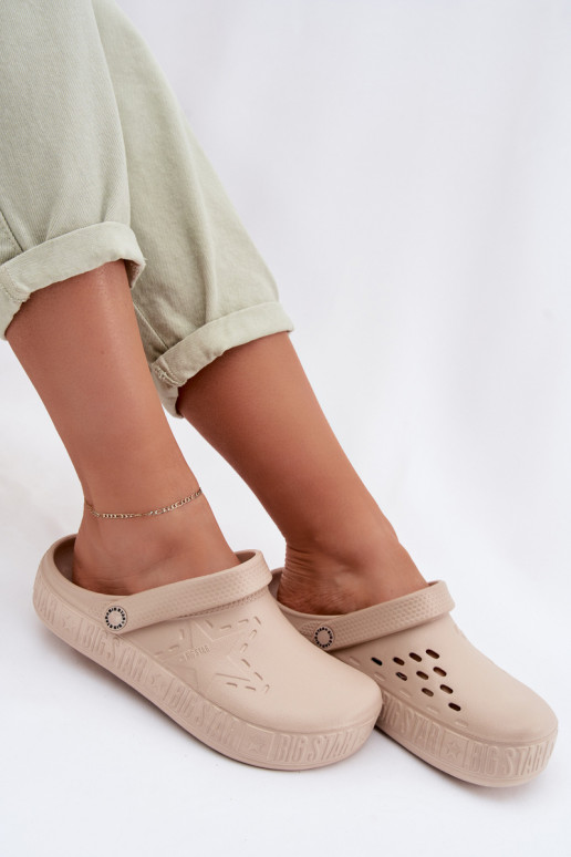 Women's Foam Clogs Big Star TT274A083 Beige