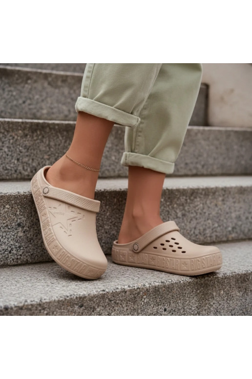Women's Foam Clogs Big Star TT274A083 Beige
