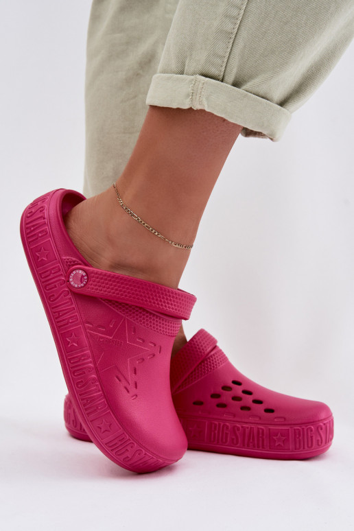 Women's Foam Clogs Big Star TT274A082 Fuchsia